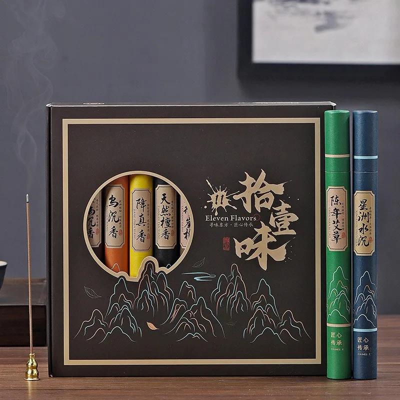 FY Natürliche 40 Stäbchen Sandelholz Räucherstäbchen Schlaf Chinesischer Hausduft Aroma Innen Buddha Räucherstäbchen Yoga Meditation Aromatherapie