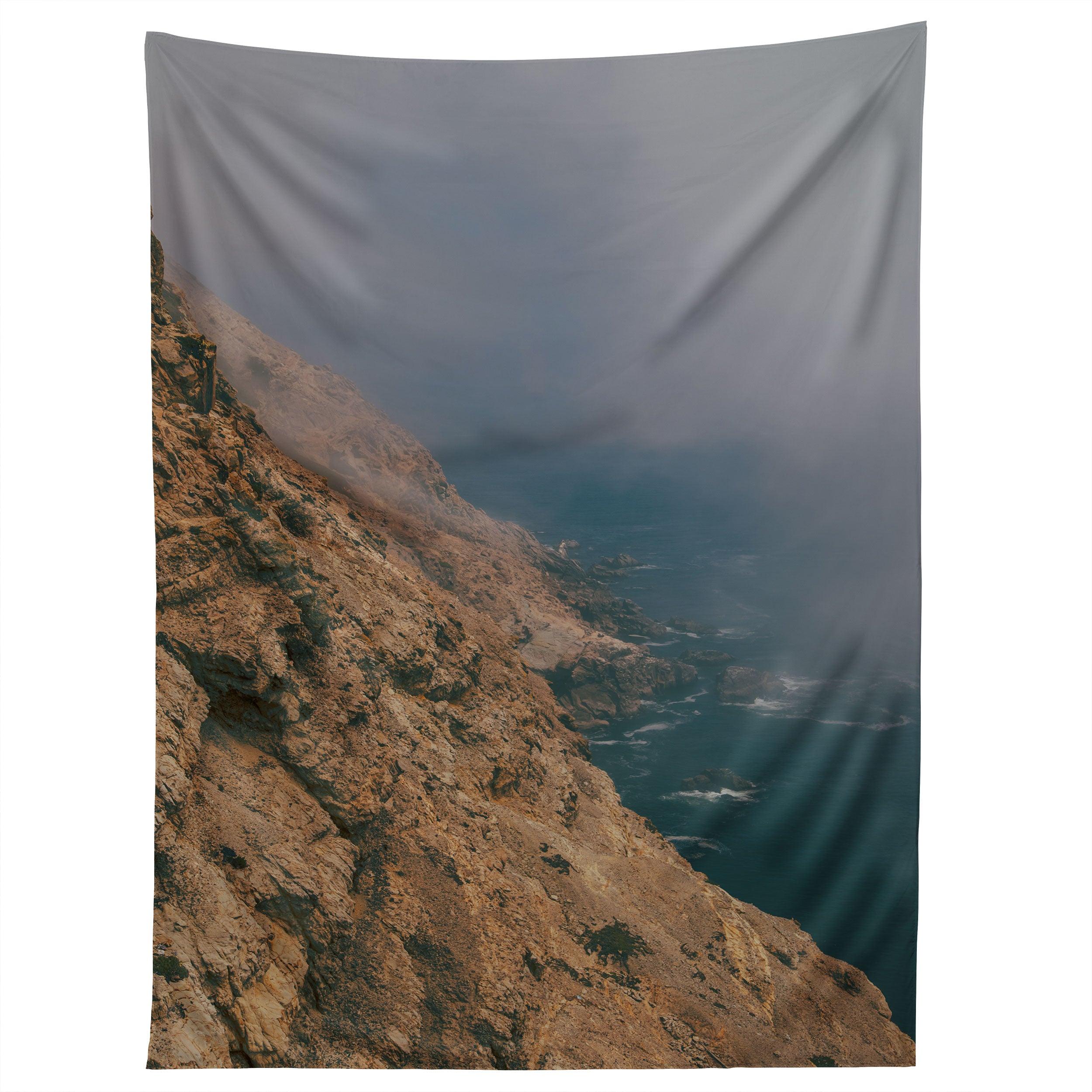FOGGY COASTAL CALIFORNIA tapestry 75x100