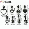 Meetee 5-50 Stück 5# Nylon Reißverschlussanhänger Kleidung Taschen Reißverschlüsse Reparatur Schieber für Plastikreißverschlüsse Herz Reißverschlusskopf Griff Nähzubehör