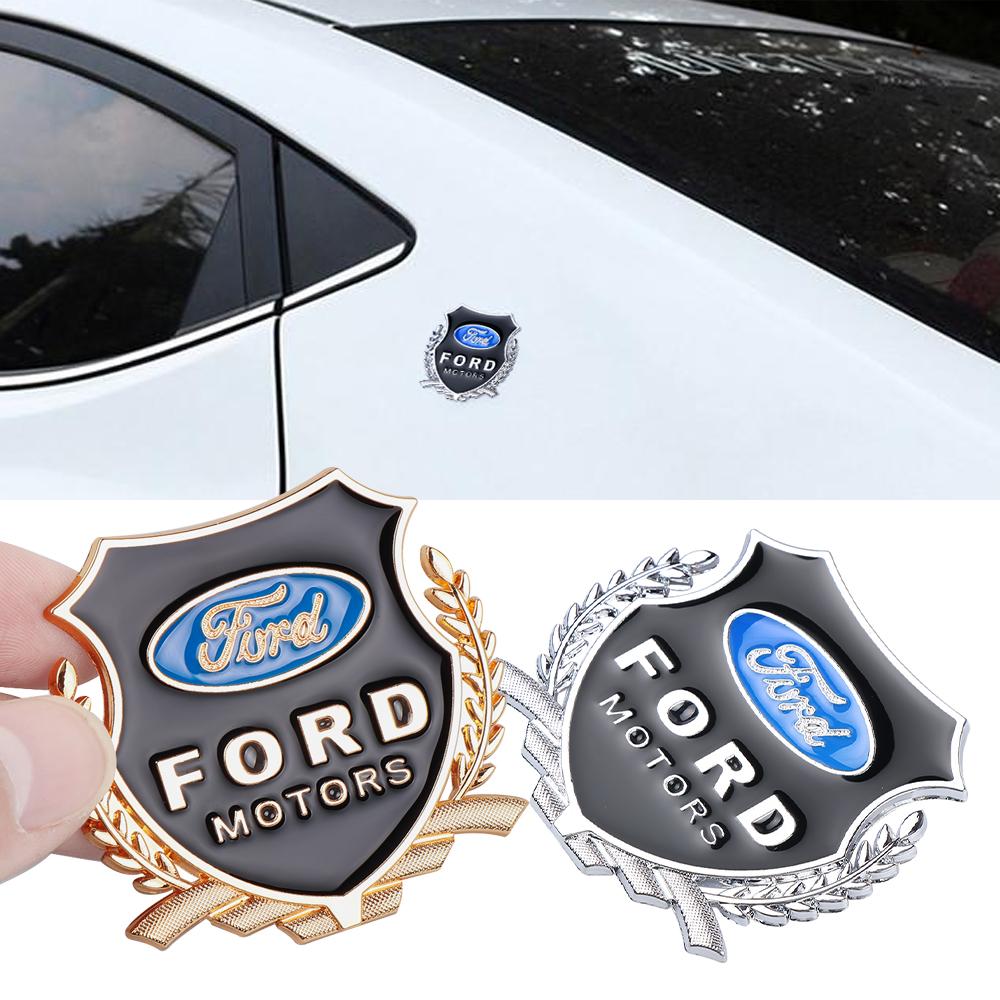 1PCS Car Metal Badge Sticker Body Trunk Decoration For Ford Mustang S-Max C-Max B-Max ST Racing Mondeo Kuga Escort Falcon Tierra
