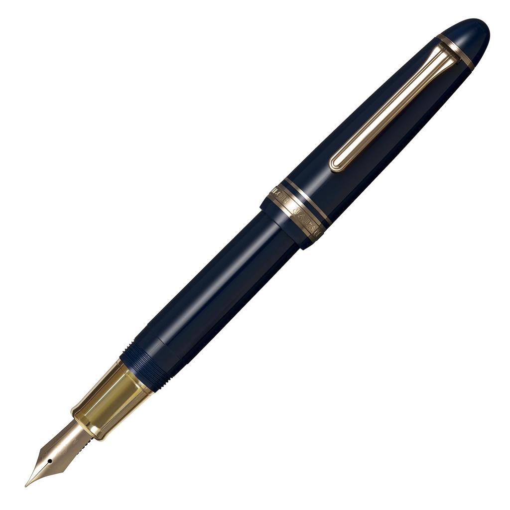 Sailor Profit Casual L Stable Gold Trim Fountain Clear Made in Fine Pen, Blue, Japan, Nib, 11-0825-240
