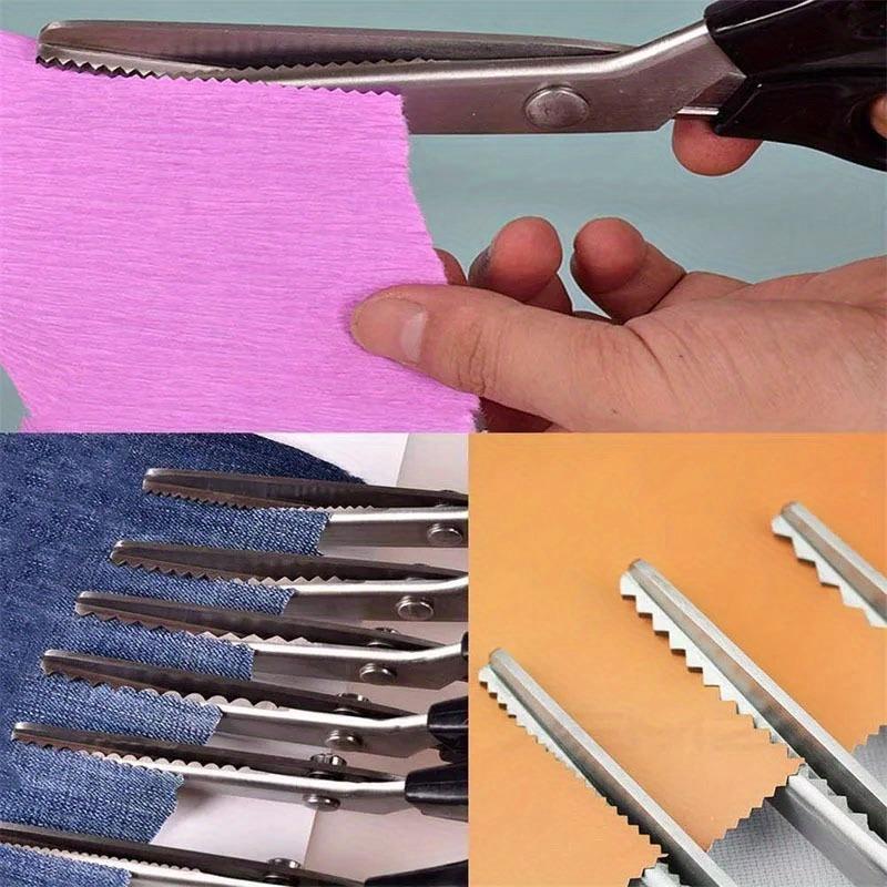 Tailor Scissors Pinking Shears Zig Zag Sewing Cut Serrated Lace Scissors Sewing Accessories Fabric Scissors DIY Sewing Tool