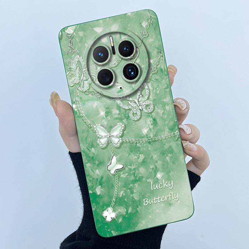 For Huawei Mate 50 50 Pro 50E Phone Case Mate50 Cover Fashion Simplicity Flowers Soft Liquid Silicone Shell For Mate50Pro Fundas