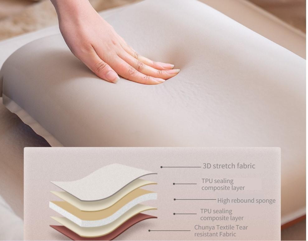 Travel Press Inflatable Lunch Rest Pillow Portable Outdoor Inflatable Pillow Foldable Multifunctional Pillow Headrest