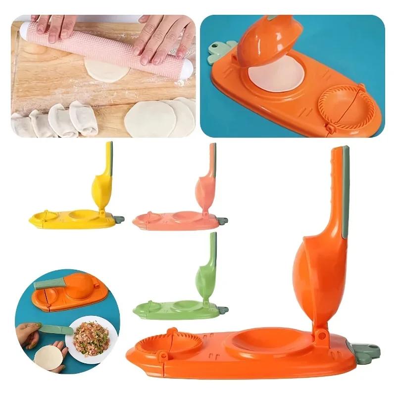 Kitchen Tools Dumpling Maker DIY Dumpling Molds for You Dough Pressing Rhinestones Home Cooking Backpack Professional Use Wallet