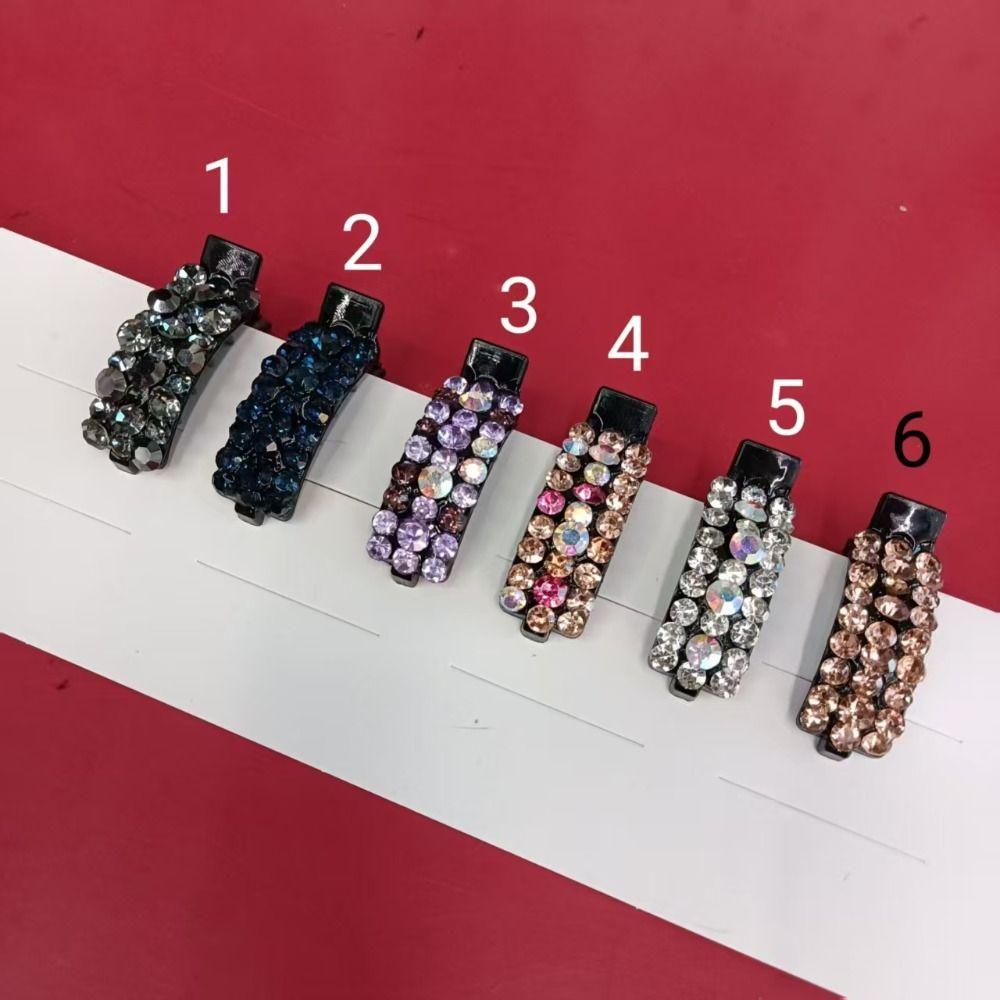 Rhinestones Colorful Rhinestones Hairpin Shiny Bangs Clip Cute Cute Hair Clip  Kids