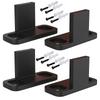 Wall Mount Adjustable Floor Guide Carbon Steel Sliding Barn Door Hardware Kit UK
