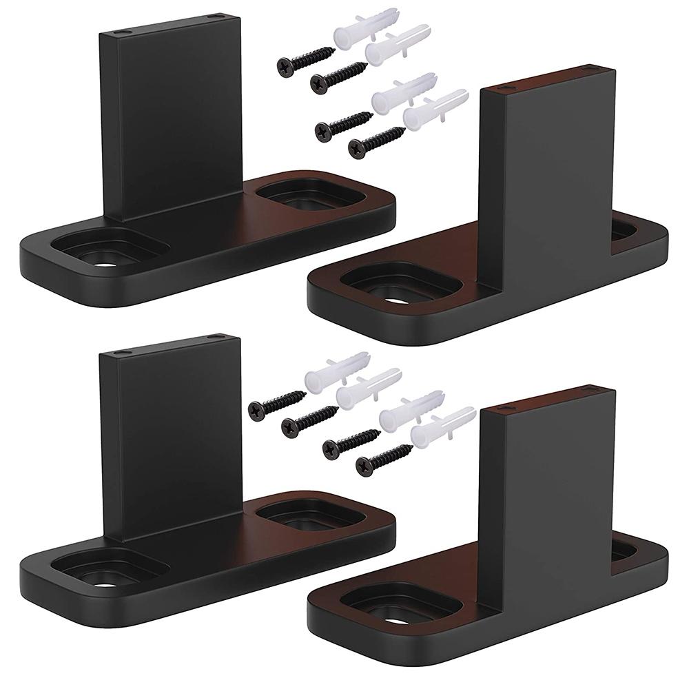 Wall Mount Adjustable Floor Guide Carbon Steel Sliding Barn Door Hardware Kit UK
