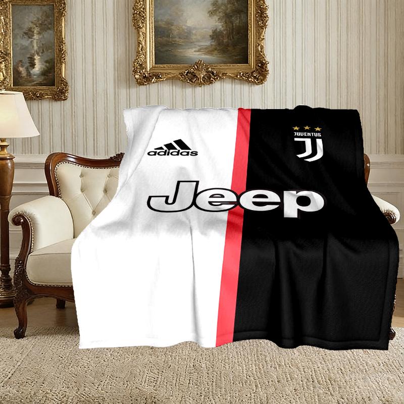 1pc Cozy Print Blanket, Juventus Football Club Blanket Appropriate for Home Picnic and Travel Adventures
