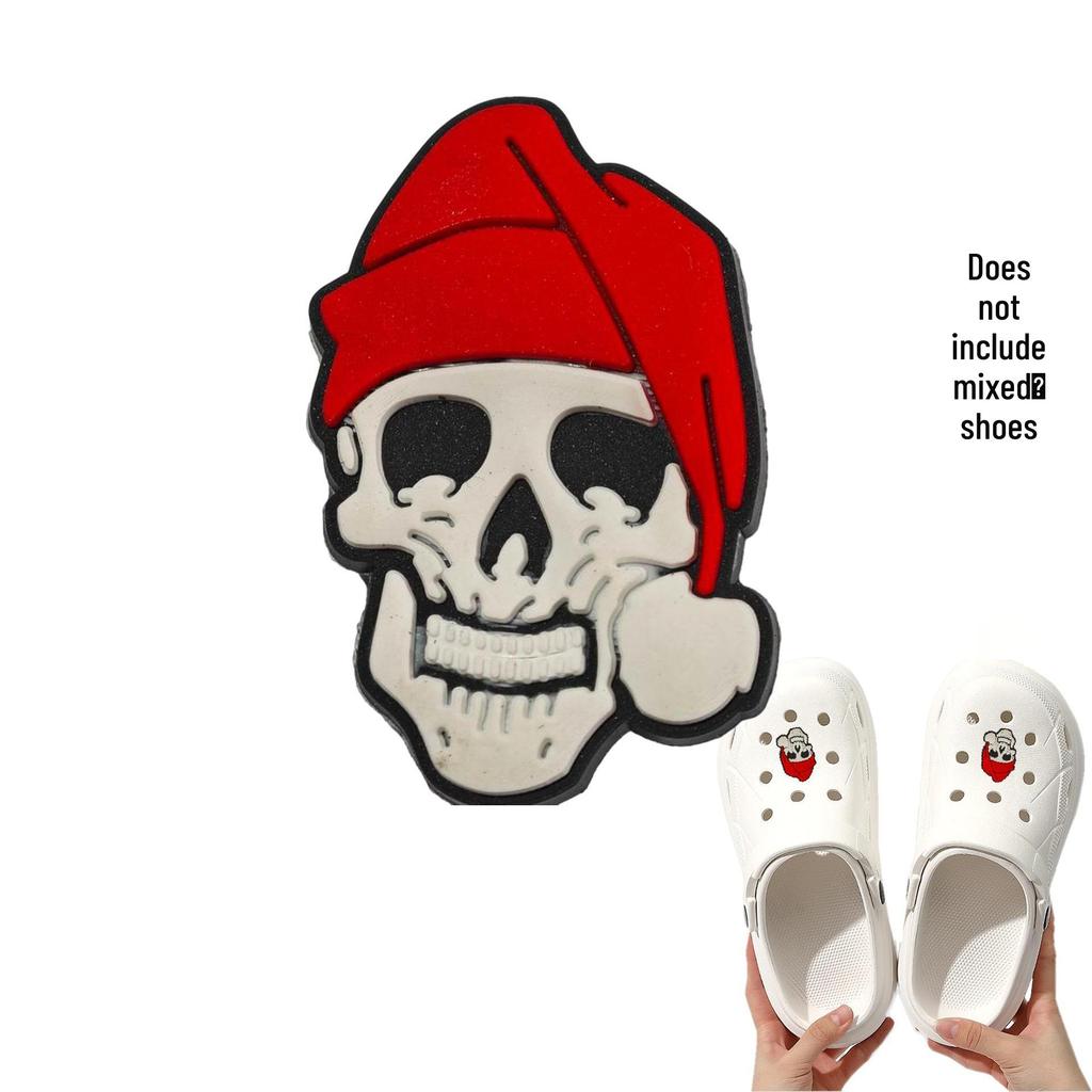 Detachable Christmas Shoe Buckle: PVC Flower Decoration for Hole Shoes