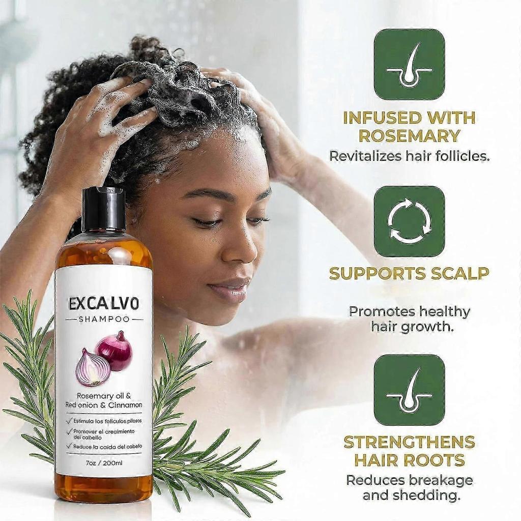Excalvo Rosemary & Red Onion Shampoo – Strengthens Hair