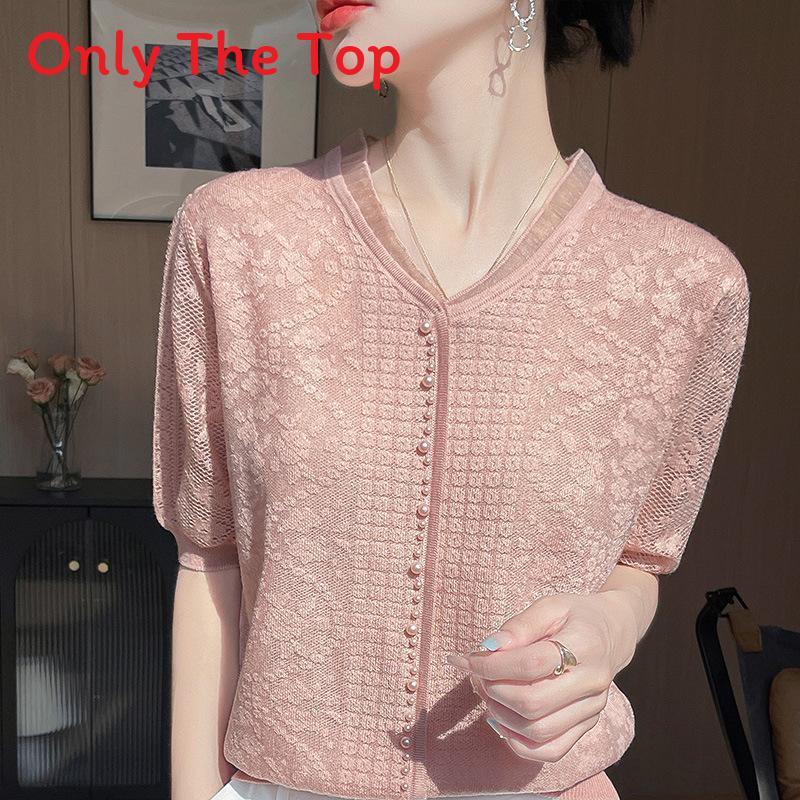 Tencel V Neck Short Sleeve T Shirt For Women Summer Lightweight Breathable Fashion