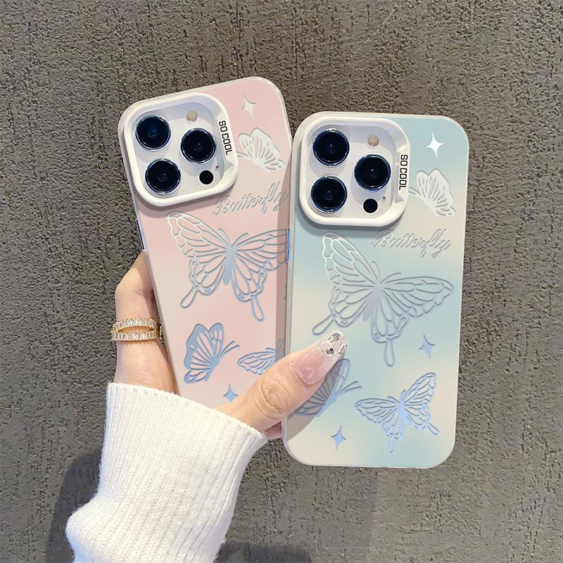 Applicable To Apple 11 Mobile Phone Case, New Iphone11 Advanced Sense 11pro Matte 11 Hollow Butterfly Laser 11