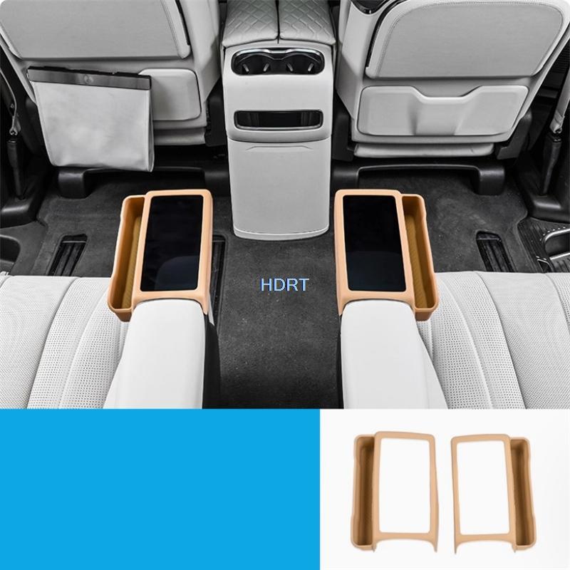 For BYD Denza D9 2024 + Car Styling Middle Row Seat Screen Armrest Storage Box Dust Proof Cover Protector Decoration Accessories Style A