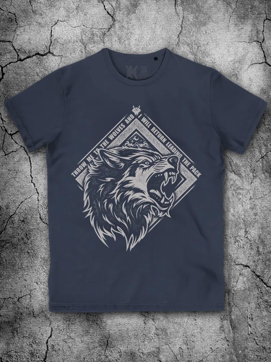 T-shirt with palms/print/lettering 4XL