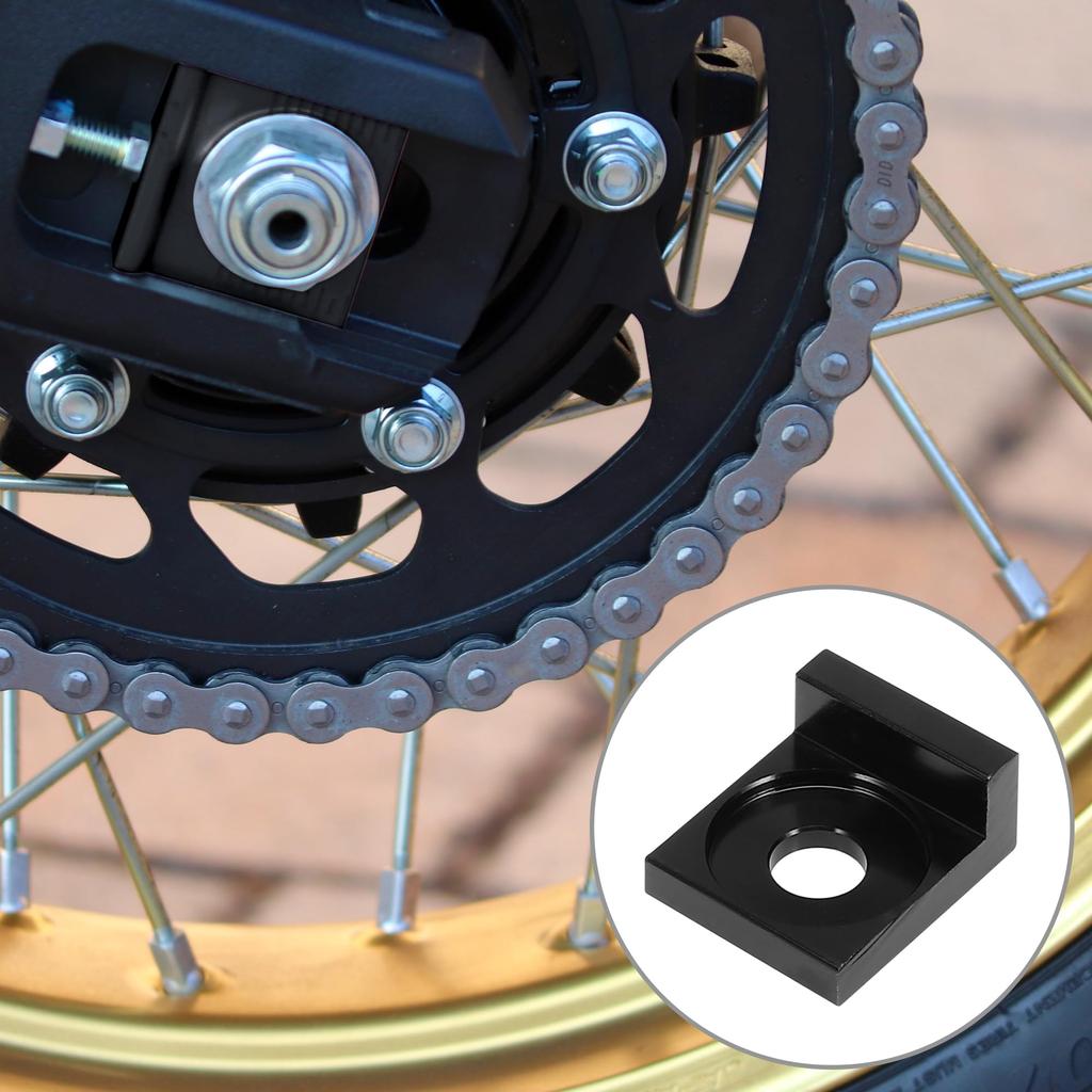 F FIERCE CYCLE Motorrad Kettenspanner Block Spanner Ersatz 12mm Durchmesser 2 Stück Schwarz