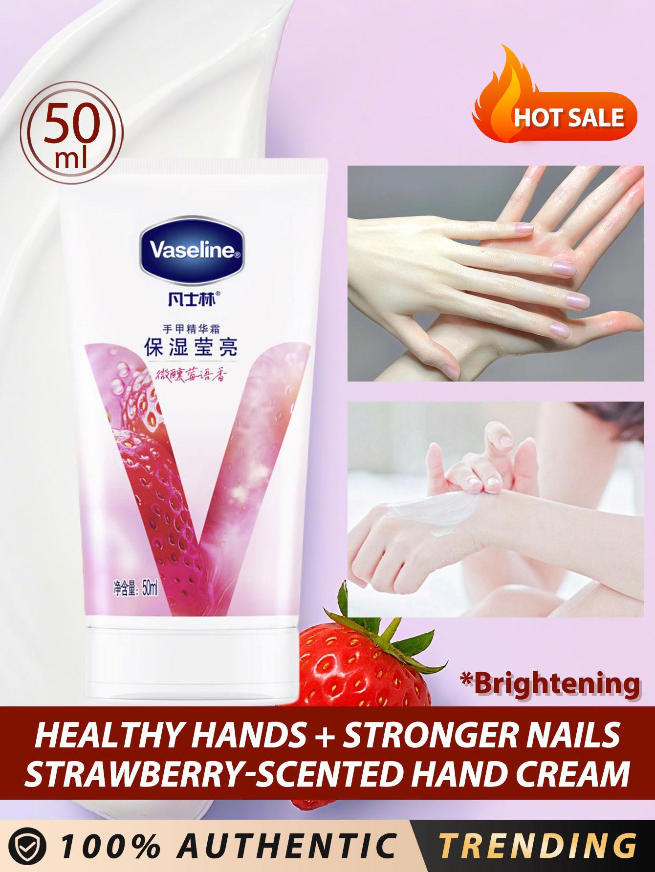 Vaseline Intensive Care Healthy Hands + Stronger Nails Strawberry-Scented Hand Cream 50ml
