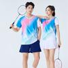 Breathable Ice Silk Sport Shirt Shorts Set Badminton Tennis Volleyball Table Unisex Athletic Wear