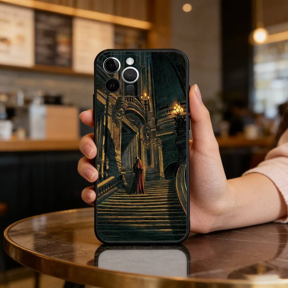 The Phantom of T-The Opera Soft Silicone Black Cover,Phone Case For iPhone 17,16,15,14,13,12,11 Plus,Pro Max,XS