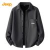 JEEP Men's Fleece-Lined Corduroy Long Sleeve Shirt