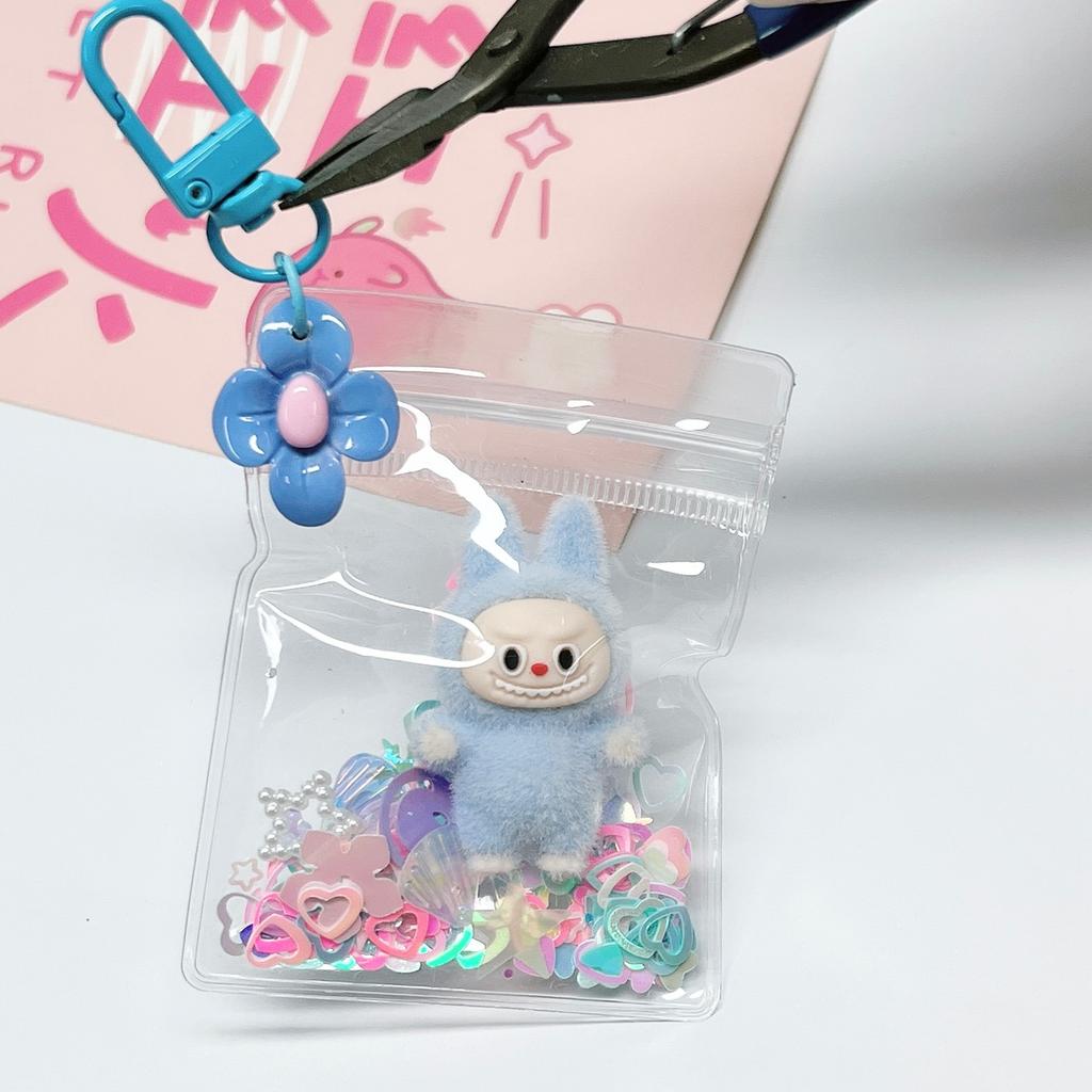 Baby Walking Bag Transparent Cute Keychain Pendant Bag Hanging Pendant Pocket Small Pendant Walking