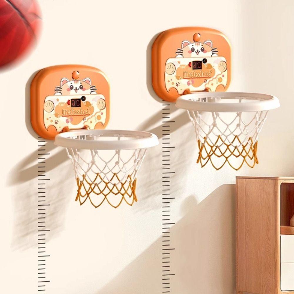 Scorable Scoreboard Toddler Basketball Hoop Cartoon Animal Mini Basketball Hoop  Outdoor Sports