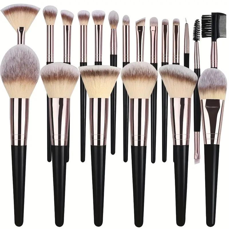 3-20PCS Makeup Brushes Set Professional Eyeshadow Foundation Concealer Blending Blush Brush Soft Fluffy Women Beauty Tool