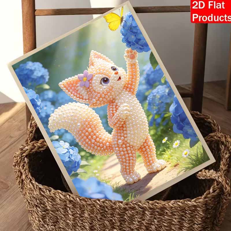 Disney 5D DIY Pearl Painting Kit, Adorable Fox Home Bedroom Wall Decor Crafts Handmade Gift, Stunning Crystal Diamond Art for Enchanting Spaces