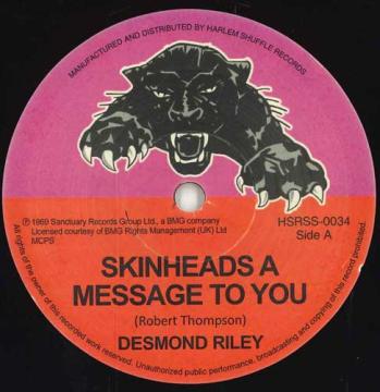 

7inch Record DESMOND RILEY - Skinheads A Message To You / If I H HSRSS0034 Harlem Shuffle 2025 UK Reggae, Ska & Dub