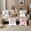 Halloween Cute Ghost Pillow Case Plush Fabric Soft Double Sided Print Sofa Cushion Cover Throw Pillow Covers