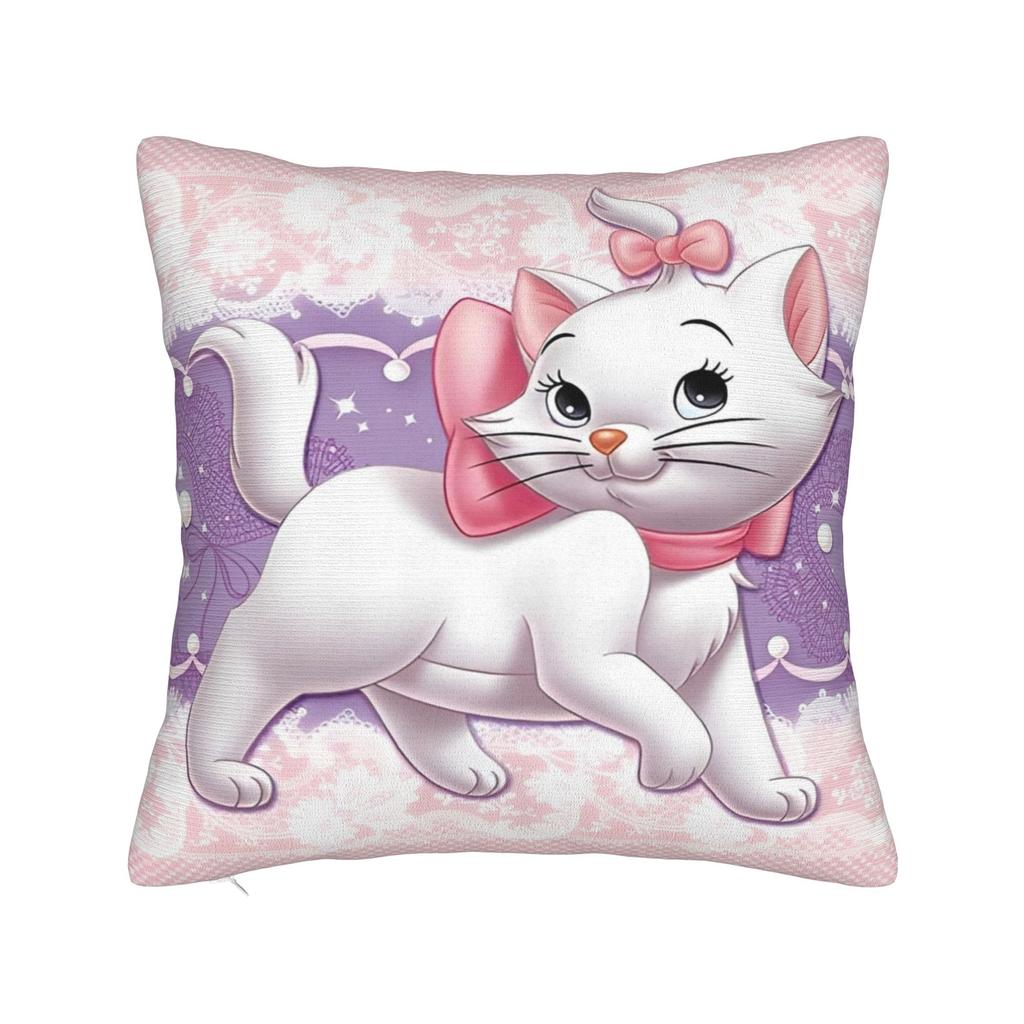Marie Katze Cartoon Kissenbezug Polyester Kissenbezug Dekorativ Kissenhülle Zuhause Dropshipping 45*45cm
