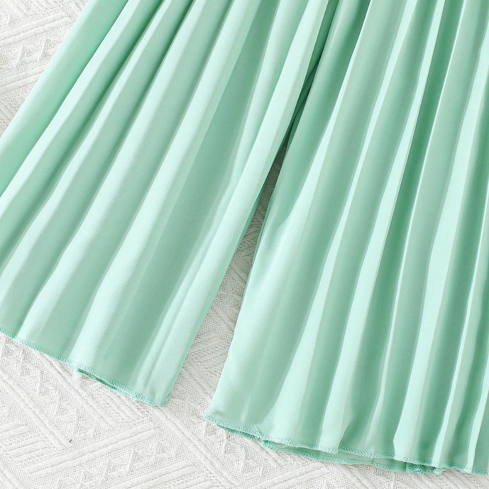 Dívčí oblečení 2-8 let Bezrukávý top + Široké plisované kalhoty Dětská sada