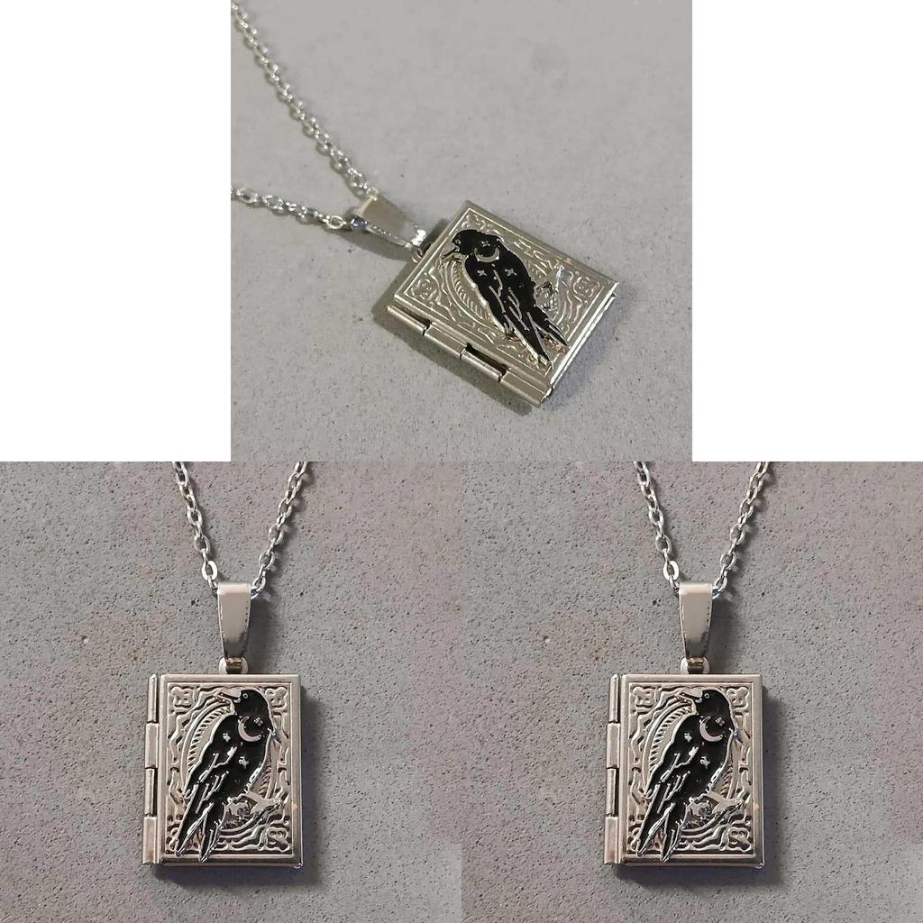 Gotische Vampir Mond Rabe Kette Halskette Mit Kreuz Anhänger Für Frauen Halloween Geschenk
