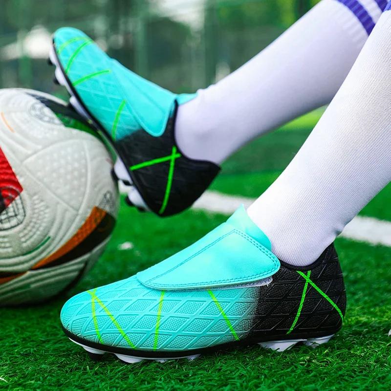 Boys And Girl's Soccer Shoes Long Spikes Comfortable Breathable Non Slip Men Cleats Outdoor Match Training Sport Football Boots