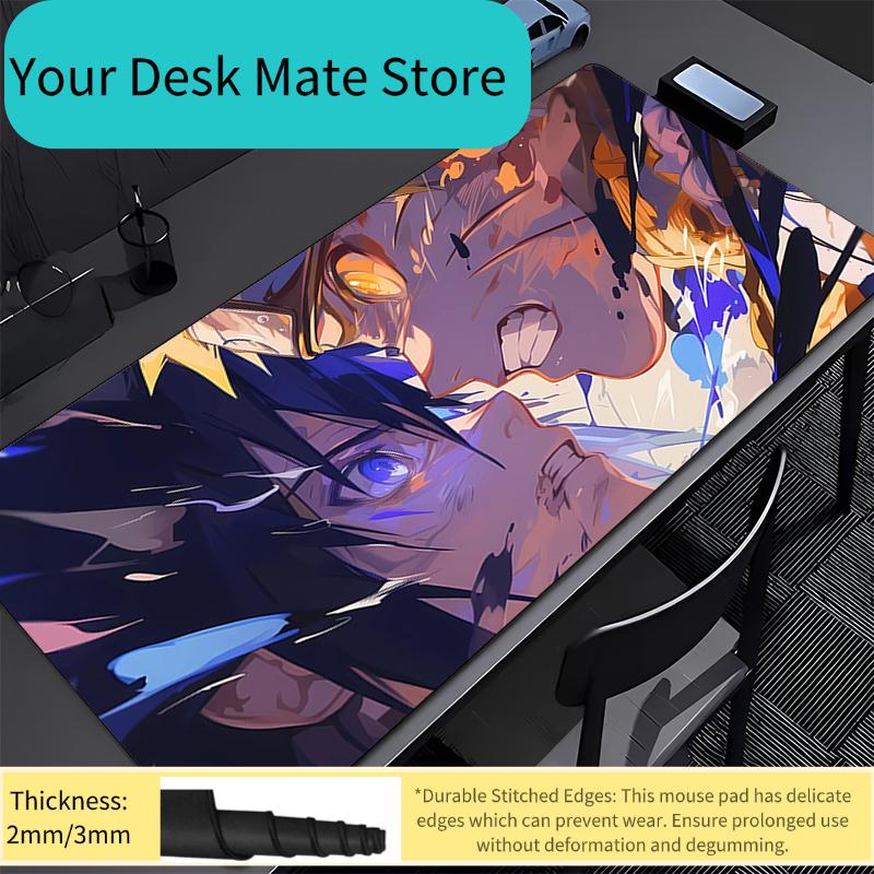Mouse Pad Naruto Sasuke Office Gaming Accessories xxl Gamer alfombrilla Computer Desk Mat Laptop Varmilo Keyboard Pad Mousepad