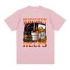 Maglietta Divertente Meme "Il Whiskey Aiuta" Abbigliamento Unisex Moda Magliette a Maniche Corte Girocollo Unisex Cotone Vintage Alta Qualità