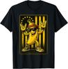 Coole Bananen-Schaukel-Grafik-T-Shirts Retro Amerikanische Flagge Bananen-T-Shirt