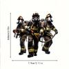 Personalized Flat Acrylic Firefighter Pendant for Home or Car Decoration