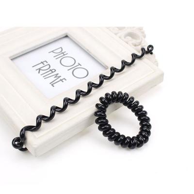 Damen Schwarze Frühling Haargummis 10-teiliges Set mit Spurlos-Gummiband
