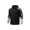 Li Ning Fitness Series Casual Breathable Loose Sports Hooded Windbreaker Men Outerwear Black AFDR355-1