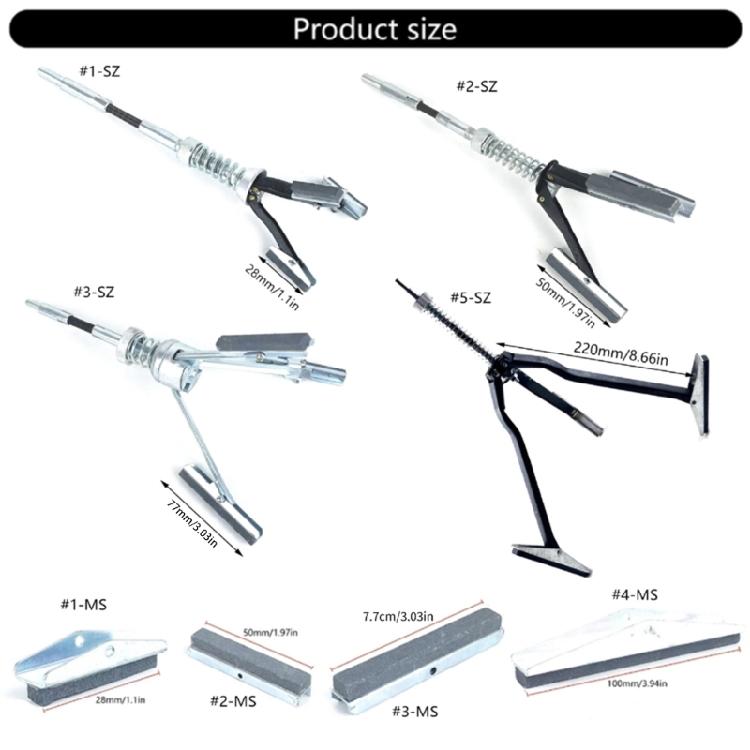 Engine Cylinder Hone Deglazer Set Hone Tool 19-250mm Diameter Deglazer 1-1/8'' To 4'' Long Stones for Grinding Holes