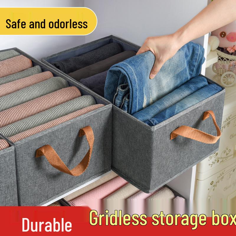 Fabric Wardrobe Drawer Organizer - Foldable Storage Box for Clothes, Pants, and Underwear