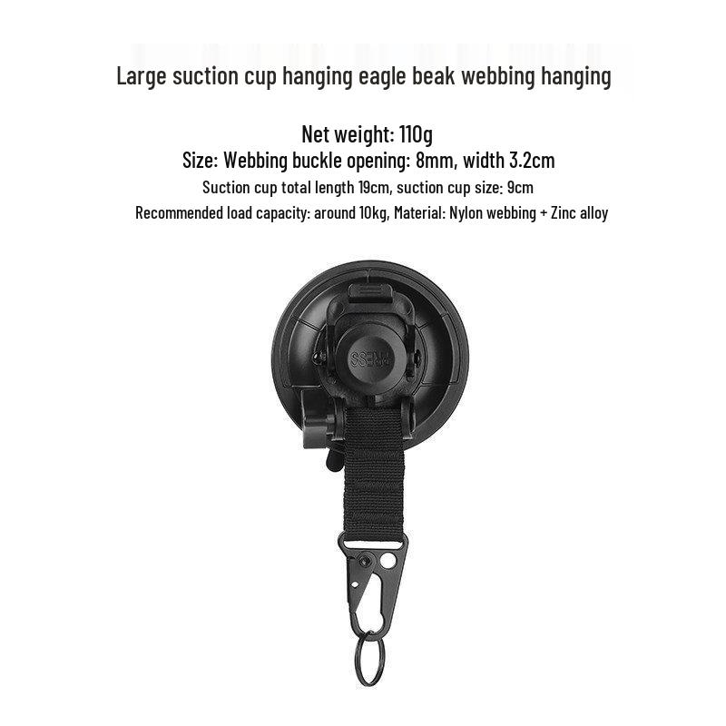 Suction Cup Hook for Wall, Glass, and Car Roof Tent Storage