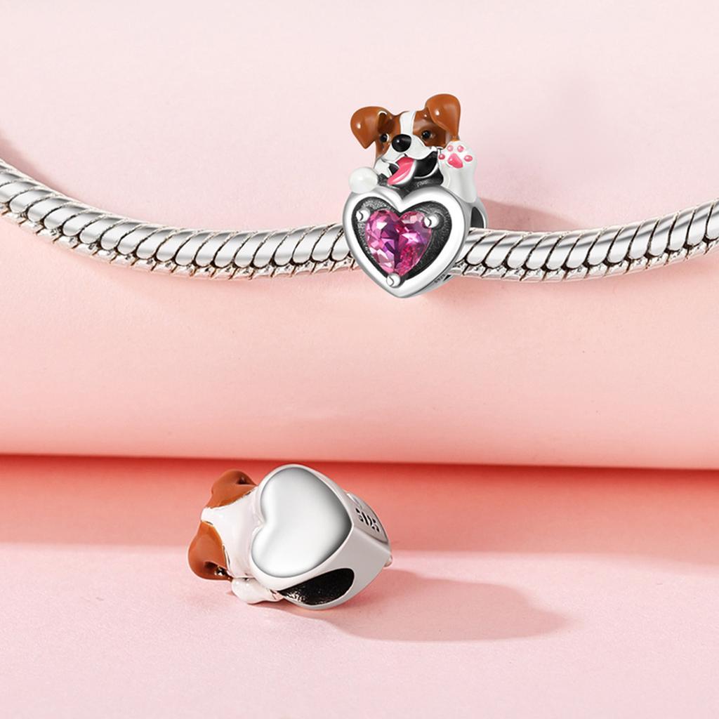 Beads Copper Charms Original Cute Corgi Dog Beads Fit Bracelet Jewelry Diy Women Fine Gift Accessory