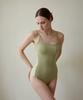 Habeumong Scoop Neck Slim Swimsuit Light Olive