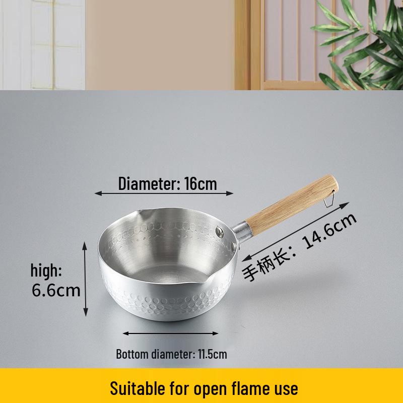 Japanese Aluminum Yukihira Pot: Baby Food, Soup, Noodles, Porridge, Milk, Mala Tang, Instant Noodles.