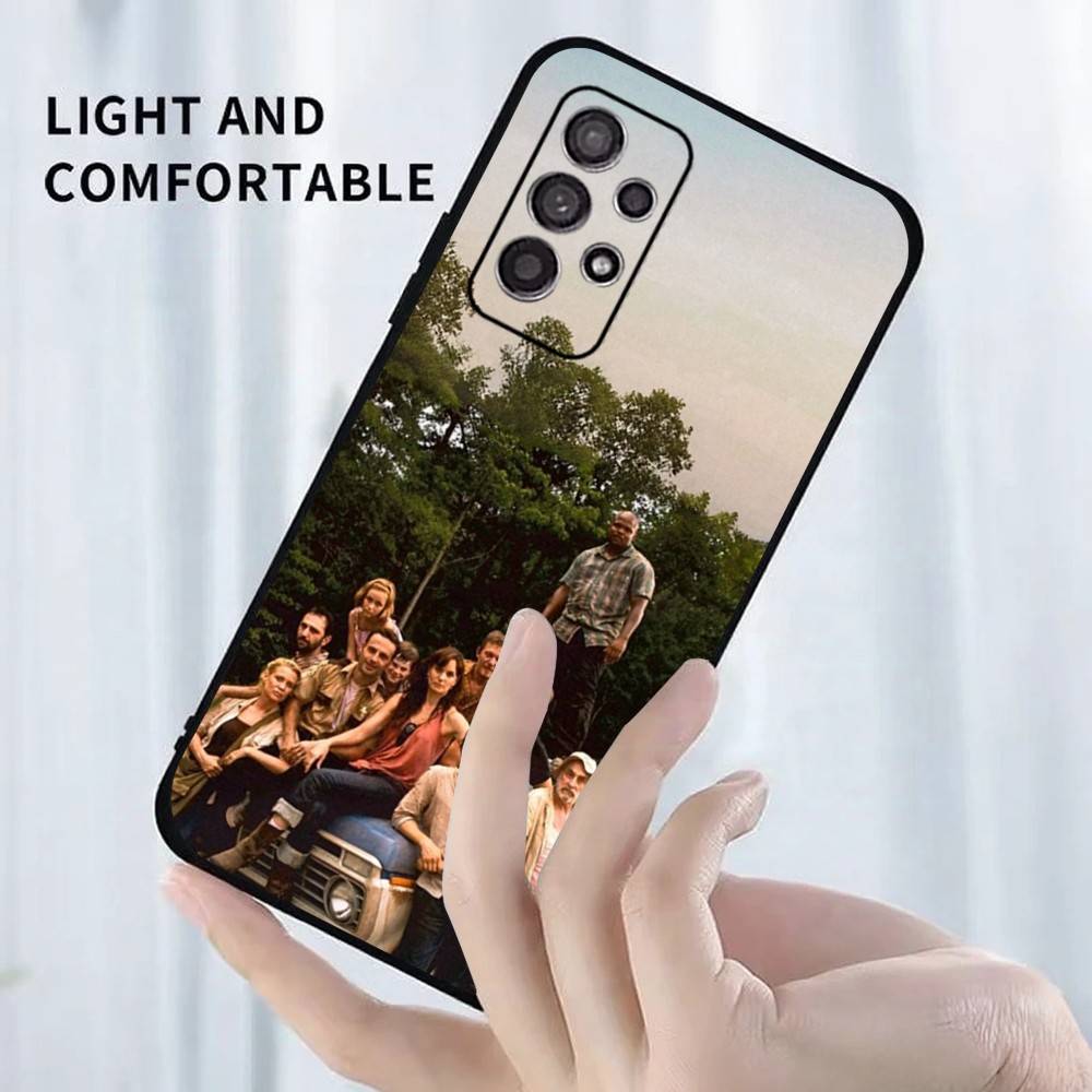TWD T-The Walking Dead Phone Case For Samsung S25,S24,S23,S22,S21,S20,S10,Ultra,Plus,Lite,FE,Soft Silicone Black Cover
