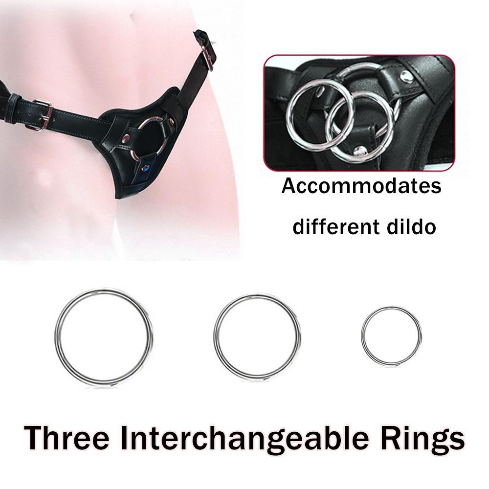 Strap On Dildo Harness Sex for , High-quality Wearable Leather Pants Men Pegging Dildo, Adjustable Belt Multiple Sizes Rings
