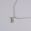 Hip Hop Vintage Rabbit Necklace Women'S Jewelry Niche Animal Pendant Round Bead Chain Accessories
