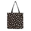 Women Vintage Linen Tote Bag - Large Capacity Print Shoulder Handbag for Casual & Grocery Shopping KTB